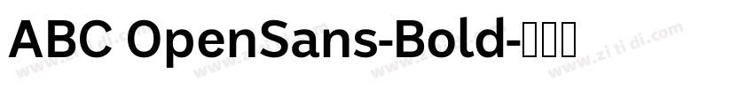 ABC OpenSans-Bold字体转换
